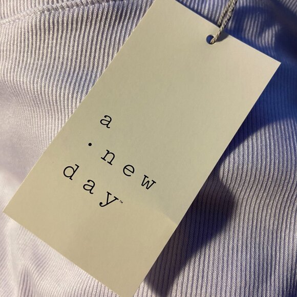 Women's Slim Fit Long Sleeve Ribbed T-Shirt - A New Day™ - Picture 4 of 5